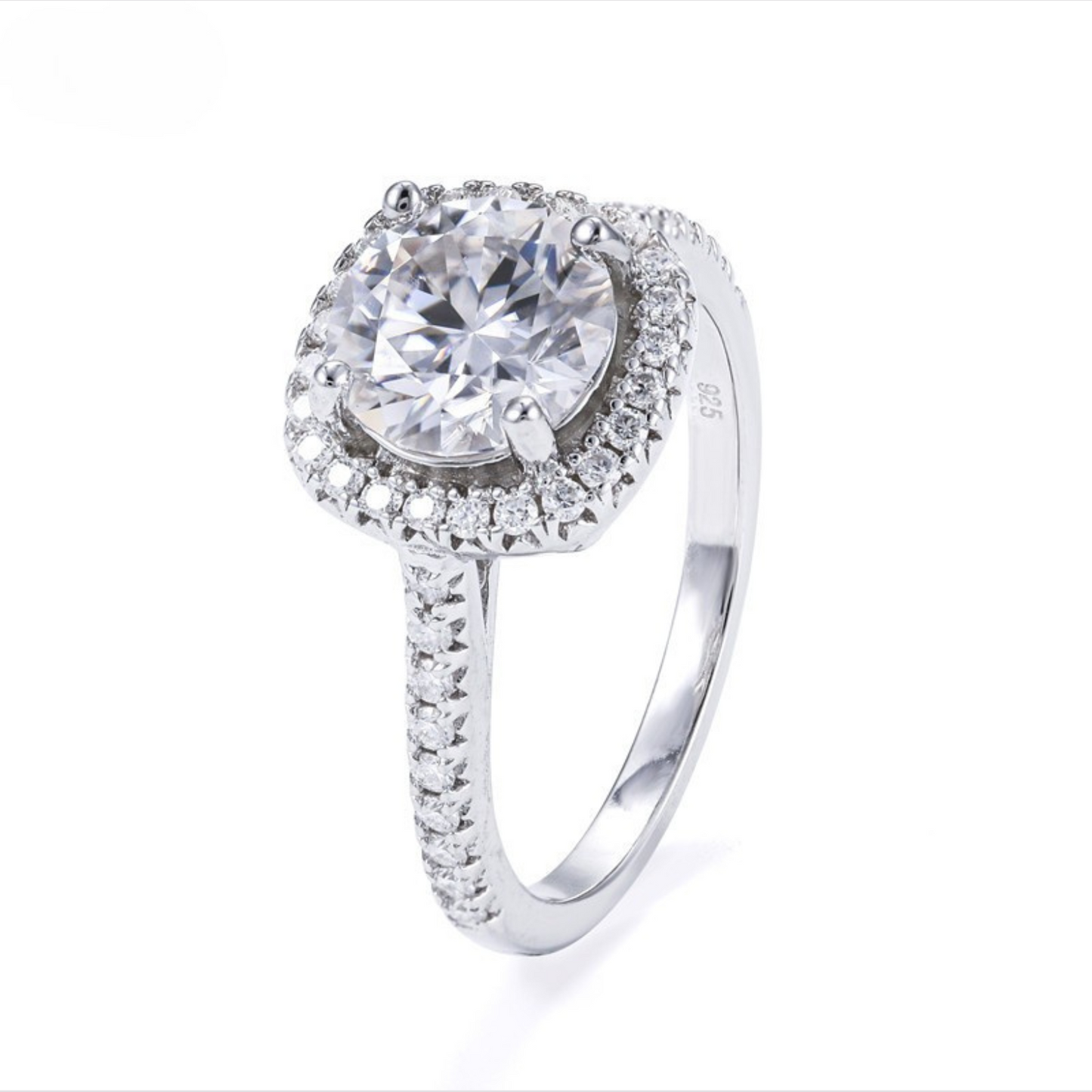 VVS Moissanite Halo Ring