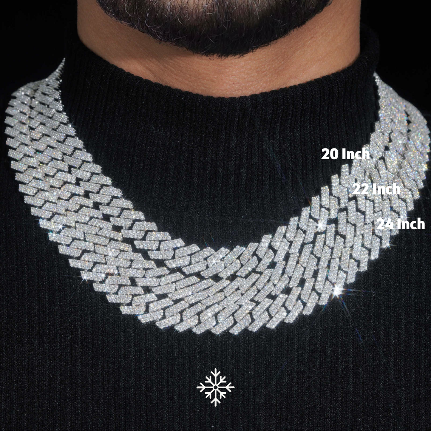 VVS MOISSANITE CUBAN CHAIN (ALL SIZES)