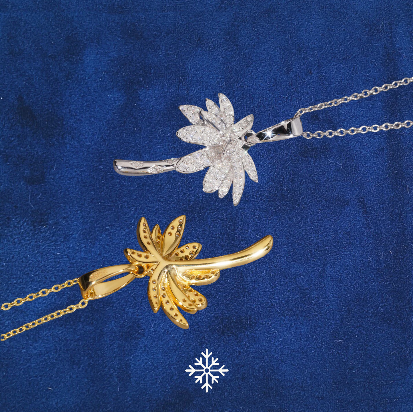 VVS MOISSANITE COCONUT TREE PENDANT