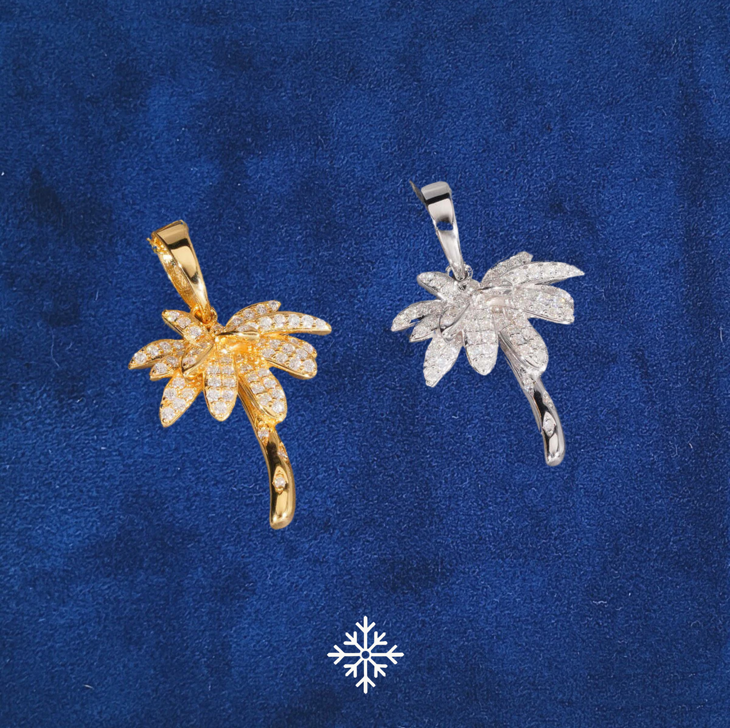 VVS MOISSANITE COCONUT TREE PENDANT