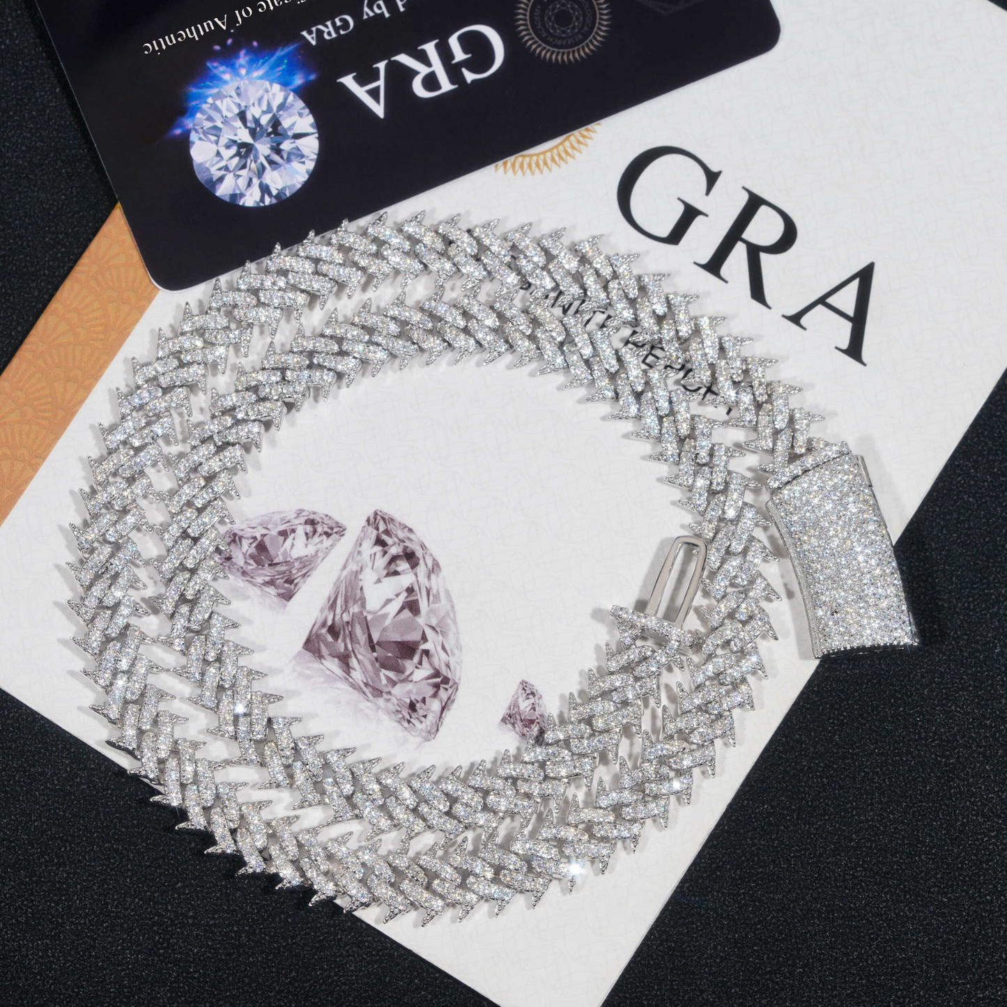 VVS MOISSANITE 10MM PRONG CUBAN CHAIN/BRACELET