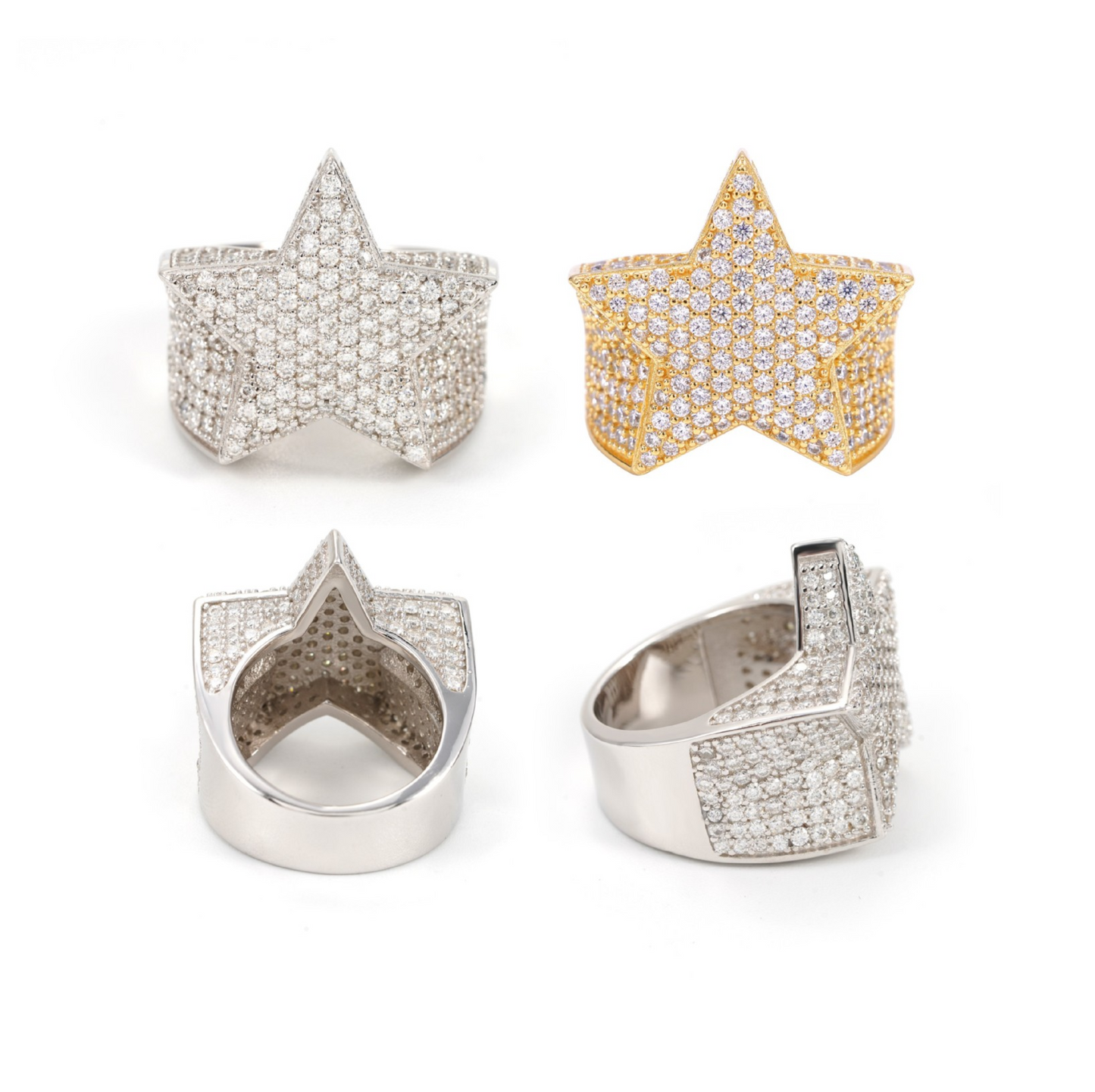 VVS Moissanite Star Ring