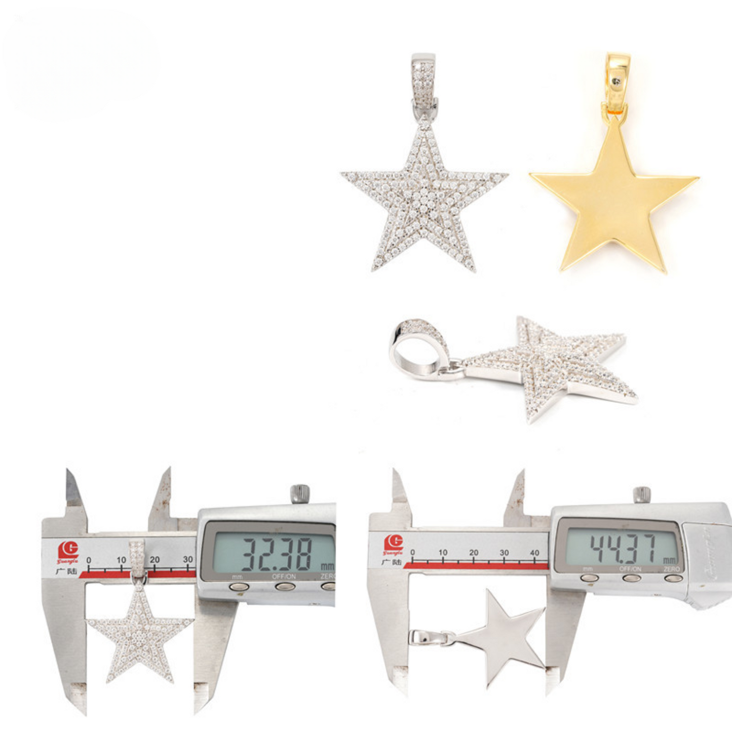 VVS MOISSANITE STAR PENDANT