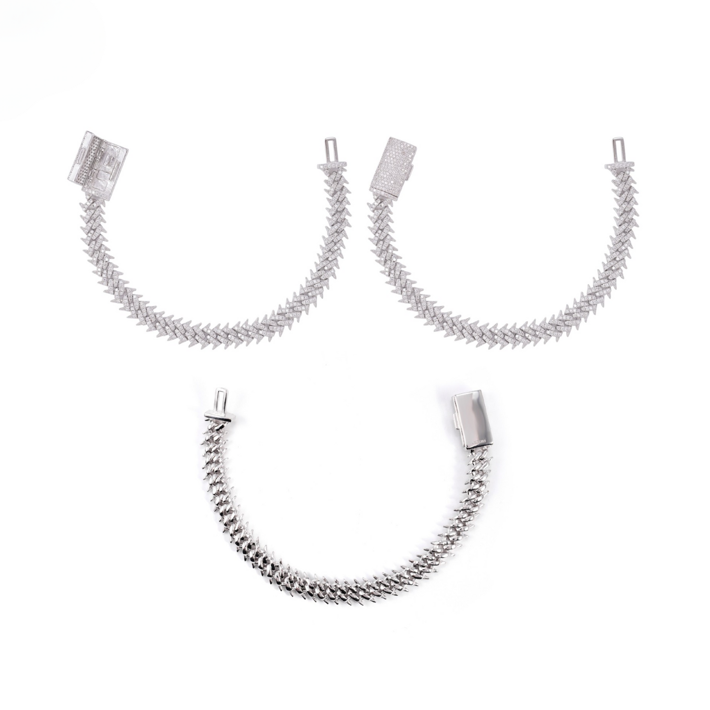 VVS MOISSANITE 10MM PRONG CUBAN CHAIN/BRACELET