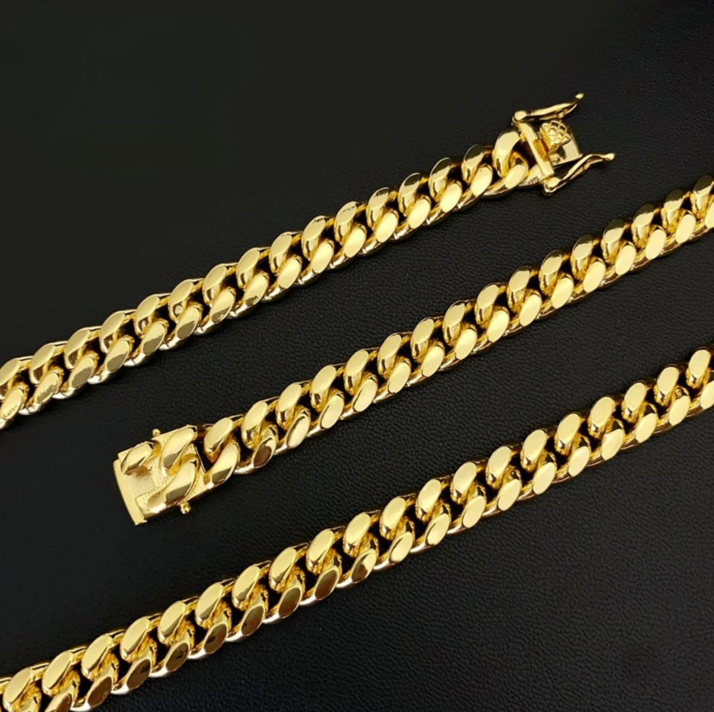 Miami Cuban Link Chain/Bracelet 8MM Silver 925
