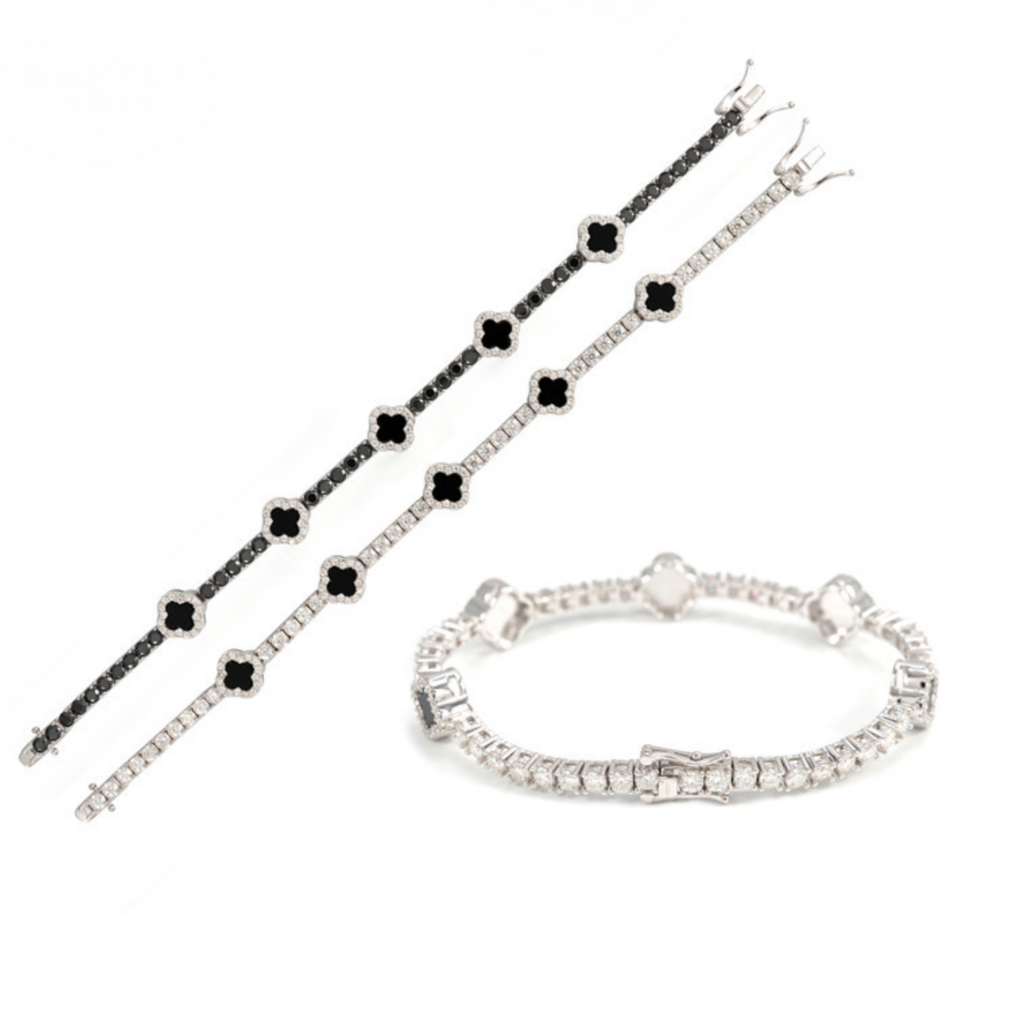 VVS Moissanite Four Leaf Clover Chain/Bracelet