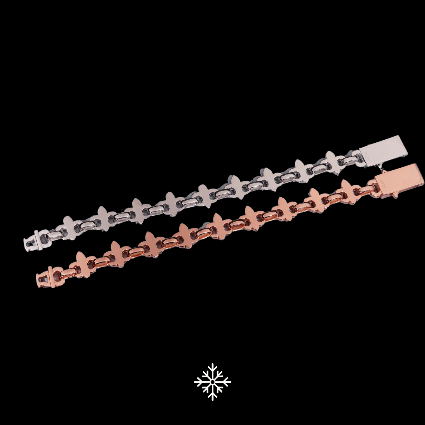 VVS Moissanite 16MM Fleur-De-Lis Bracelet