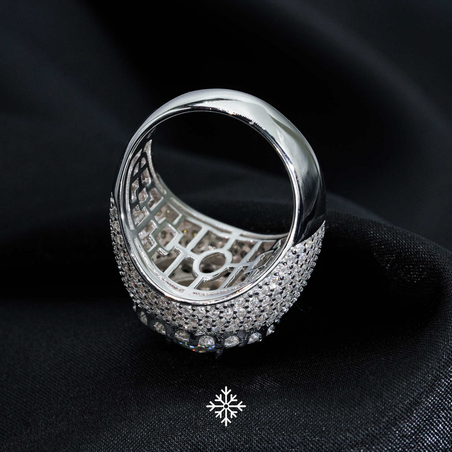 VVS Moissanite Double Halo Pavé Ring