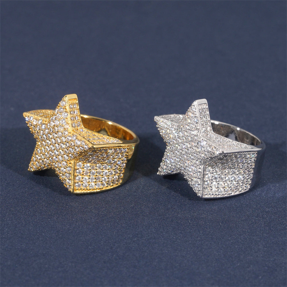 VVS Moissanite Star Ring