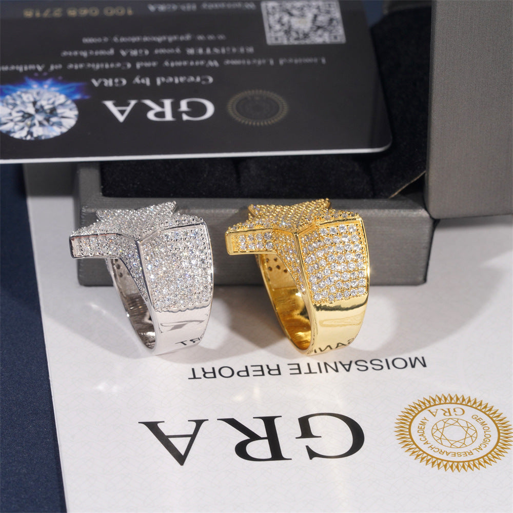 VVS Moissanite Star Ring
