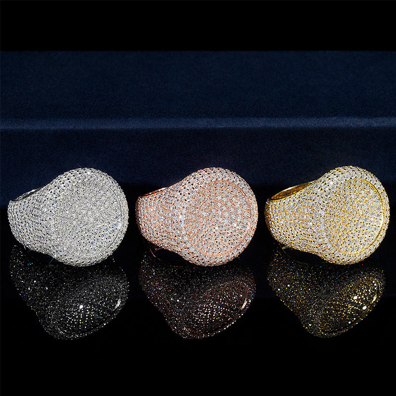 VVS Moissanite Round Pavé Ring