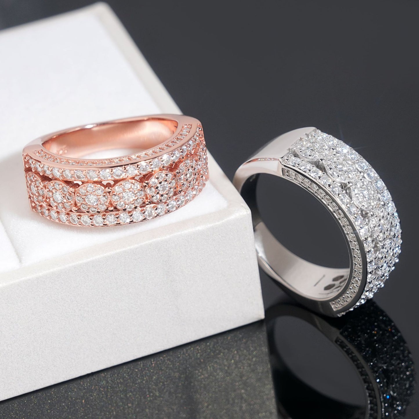 VVS Moissanite Iced Out Ring