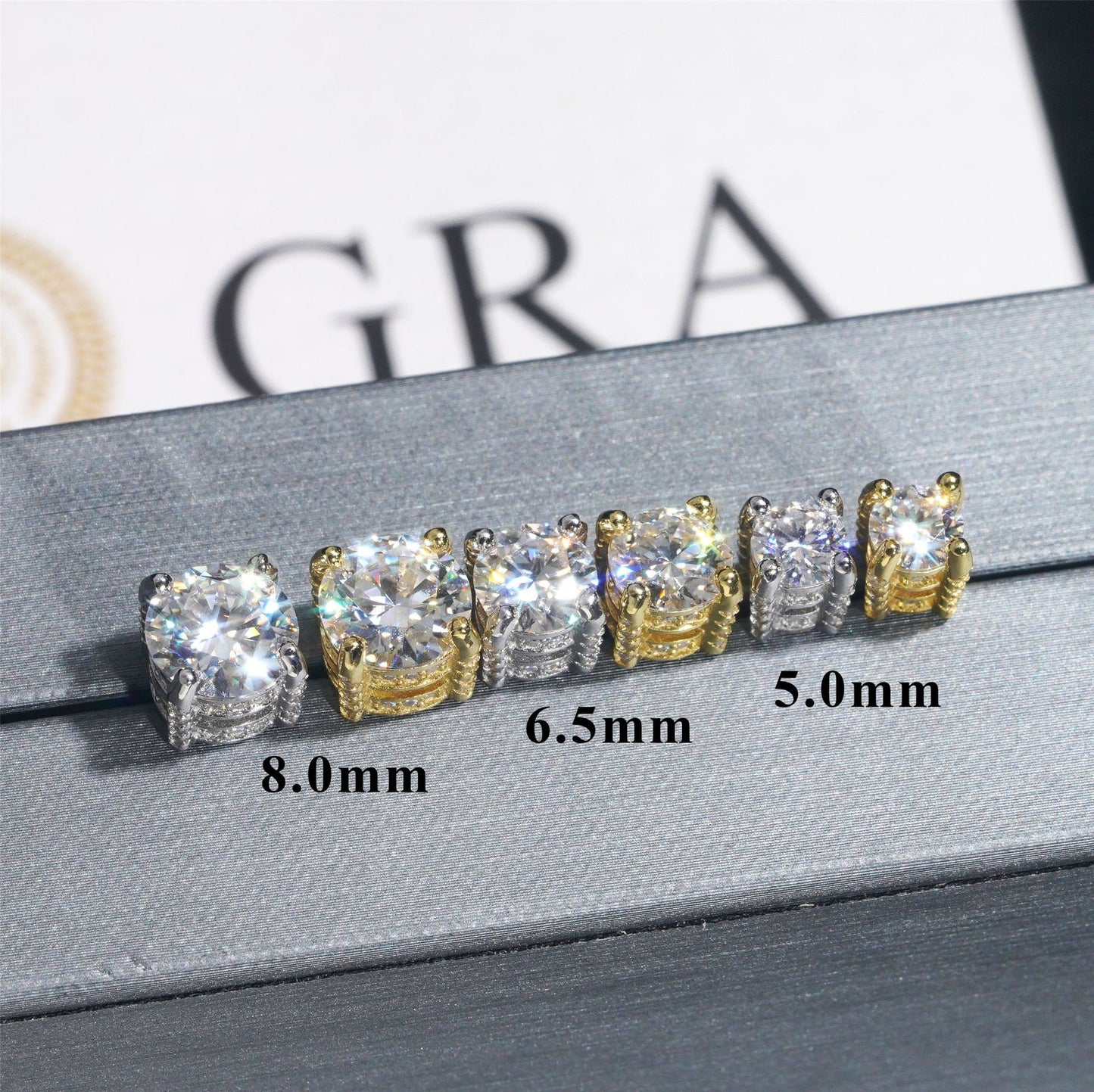 VVS Moissanite Stud Earrings