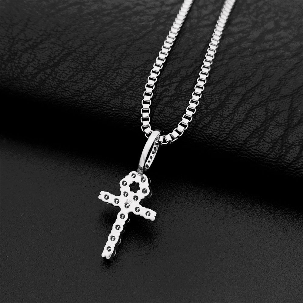 VVS MOISSANITE ANKH CROSS PENDANT