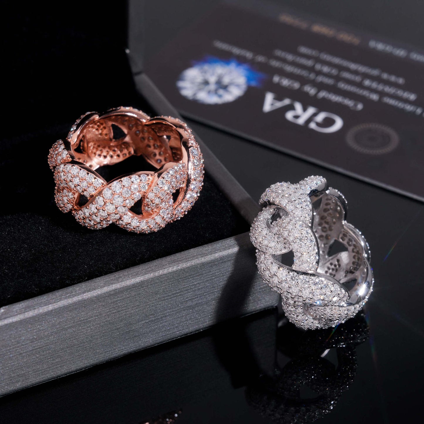 VVS MOISANITE CUBAN RING
