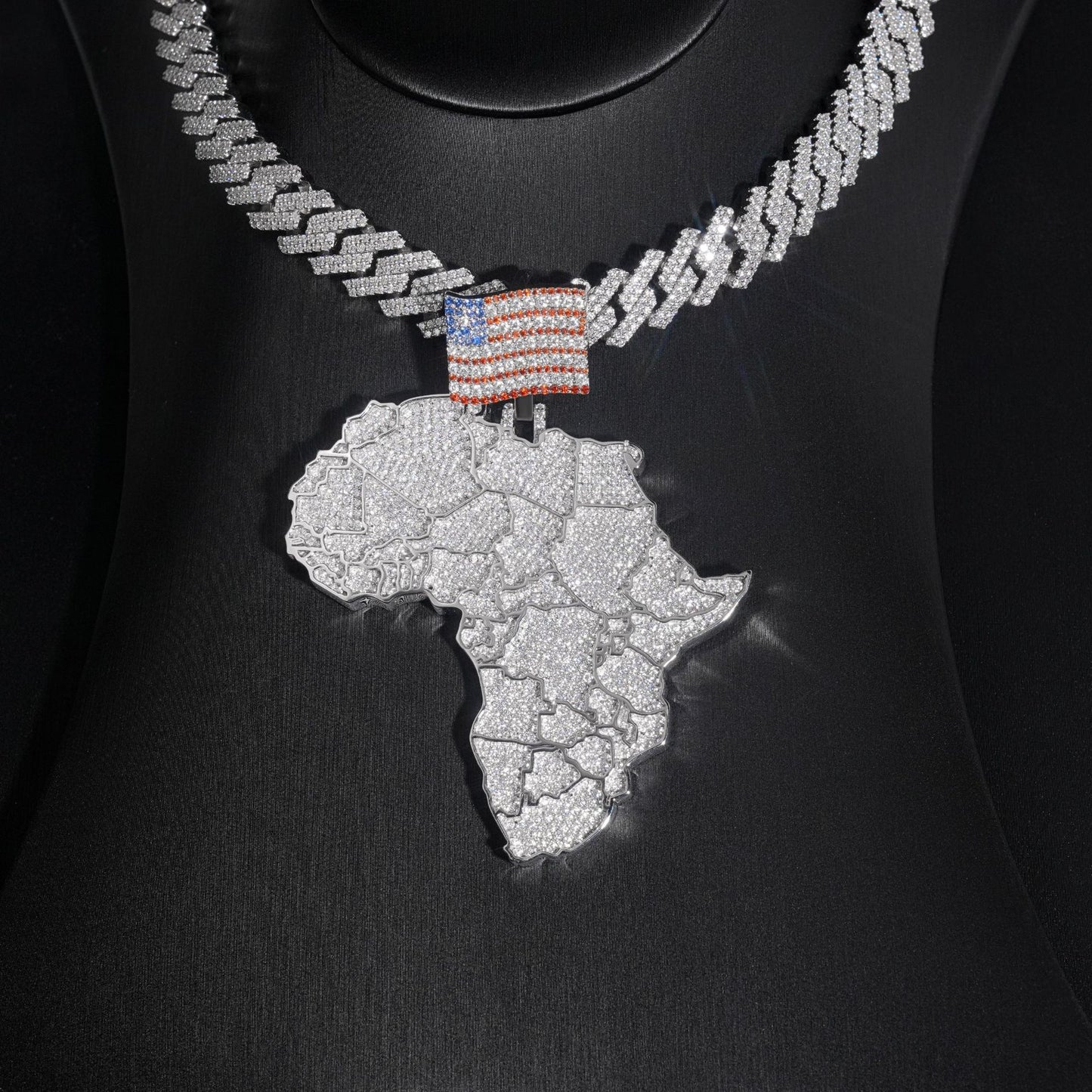 VVS Moissanite Afro American Pride Pieace