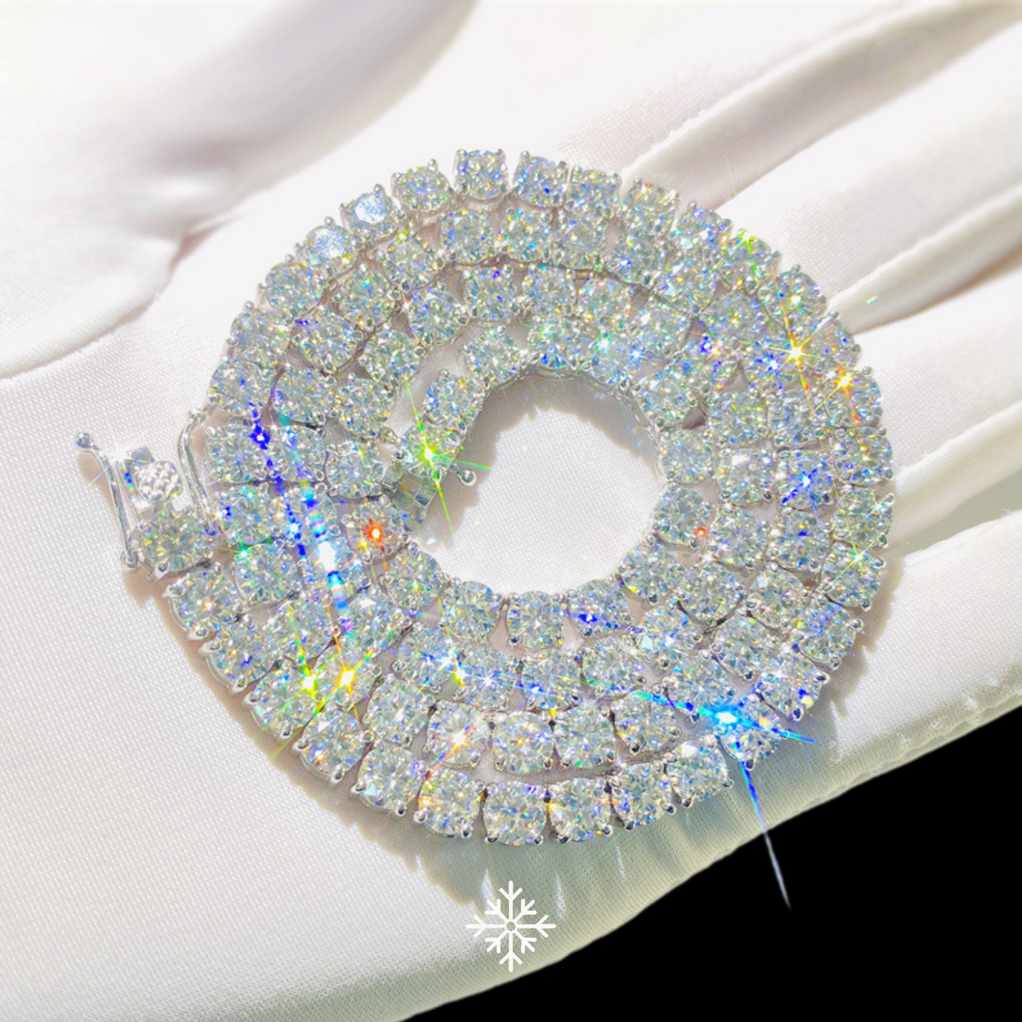 VVS MOISSANITE TENNIS CHAIN (ALL SIZES)