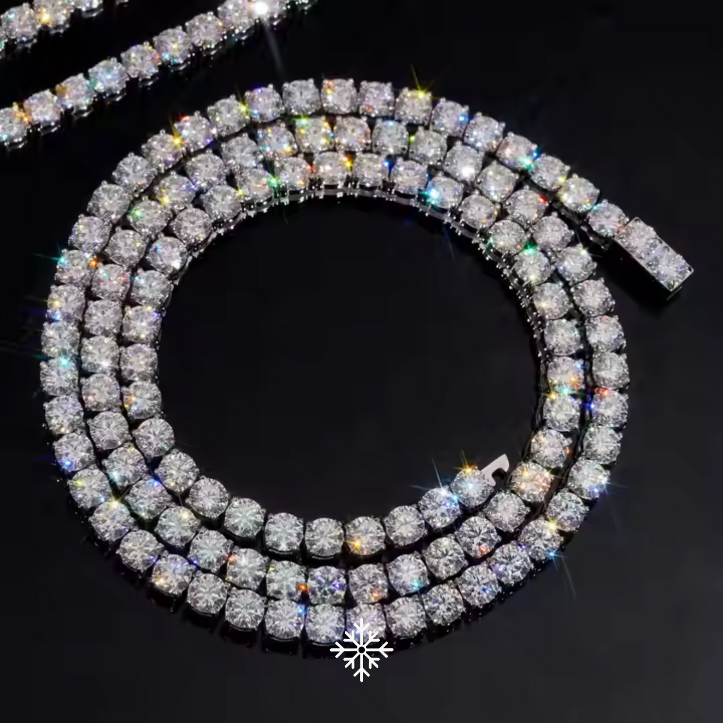 VVS MOISSANITE TENNIS CHAIN (ALL SIZES)