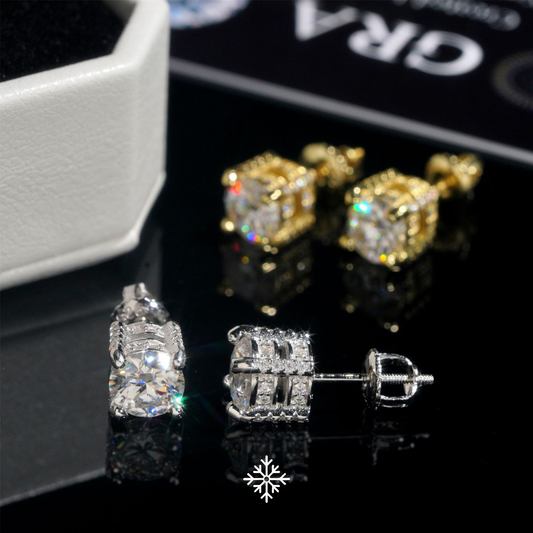 VVS Moissanite Stud Earrings