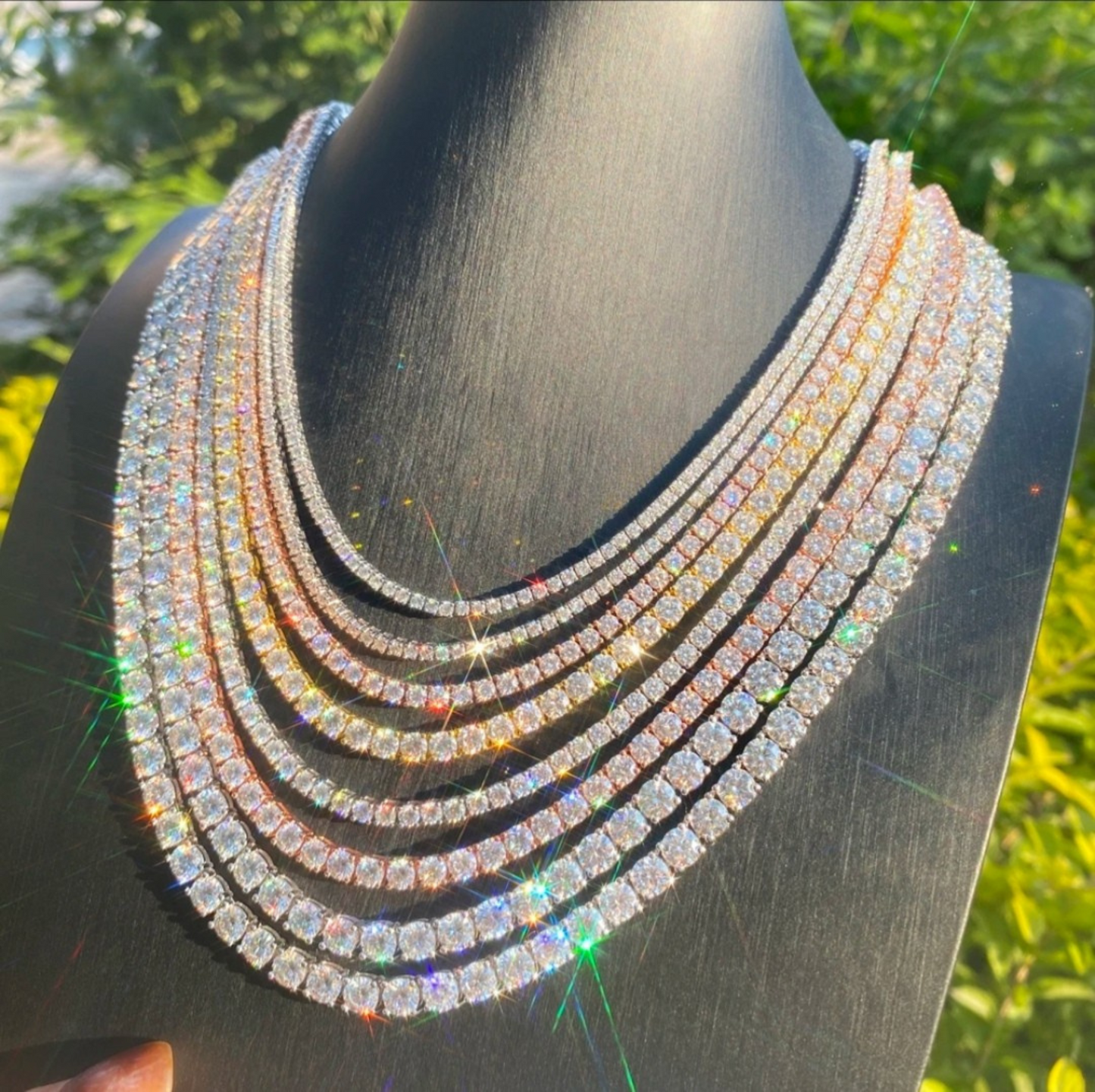 VVS MOISSANITE TENNIS CHAIN (ALL SIZES)