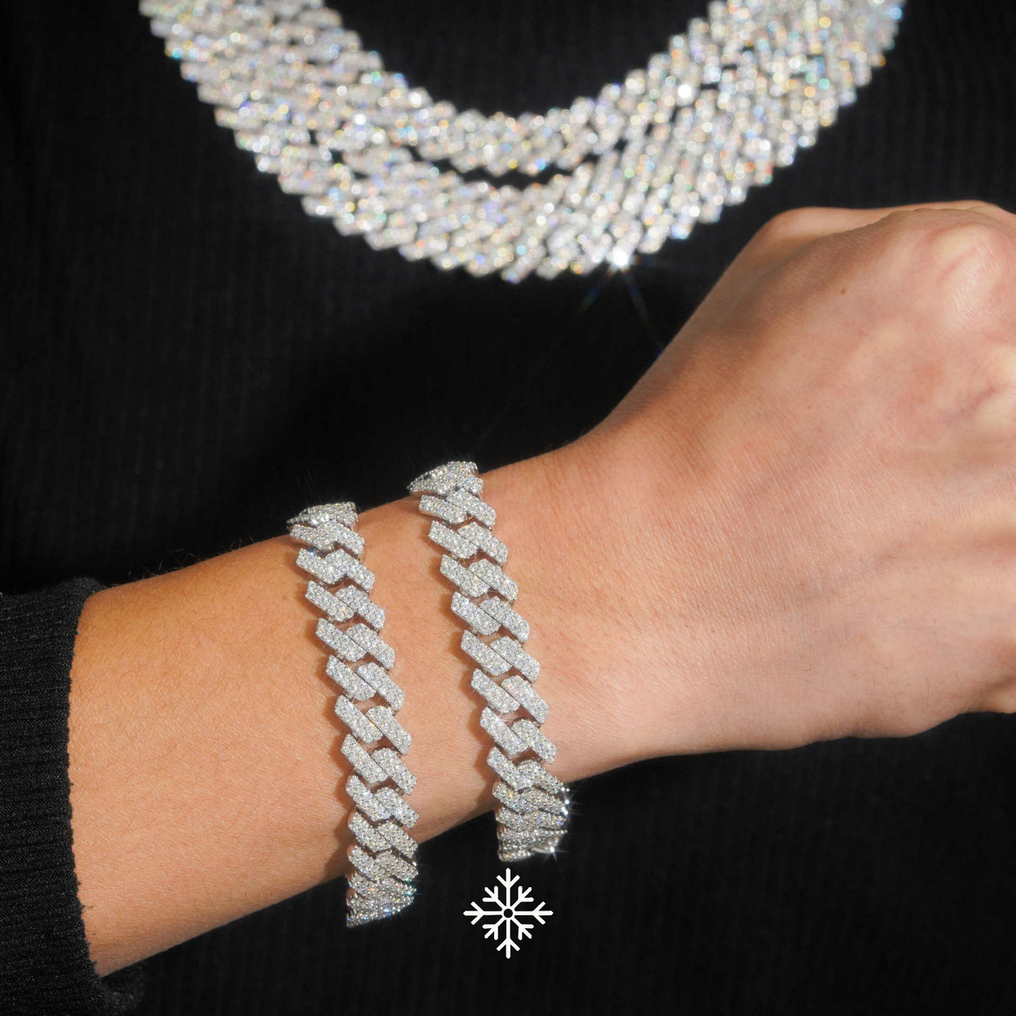 VVS MOISSANITE CUBAN BRACELET (ALL SIZES)