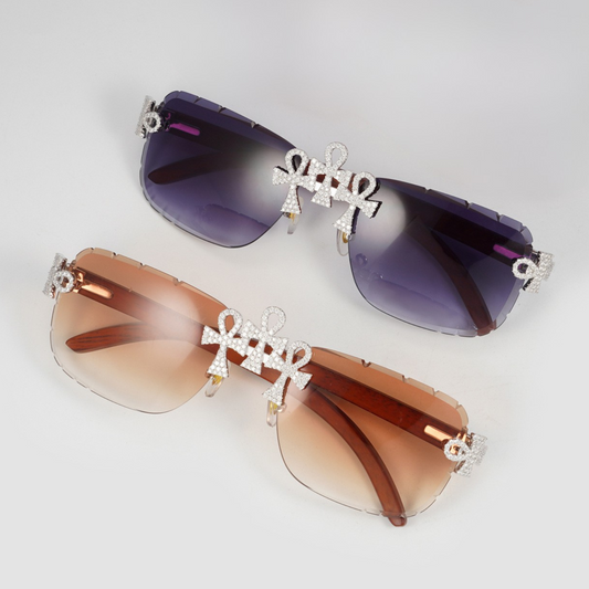 VVS Moissanite Tripple Cross Sunglasses