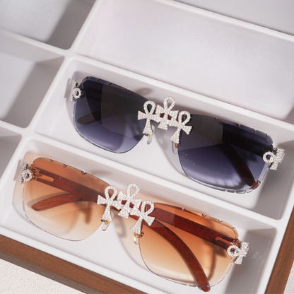 VVS Moissanite Tripple Cross Sunglasses