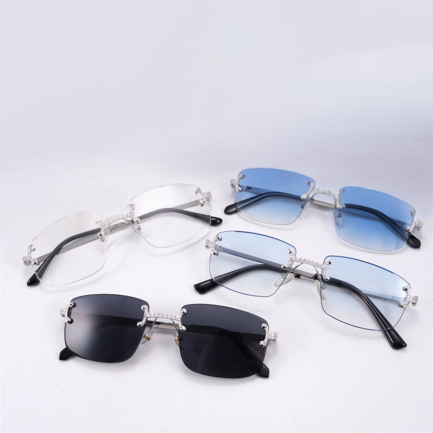 VVS Moissanite Rimless Glasses