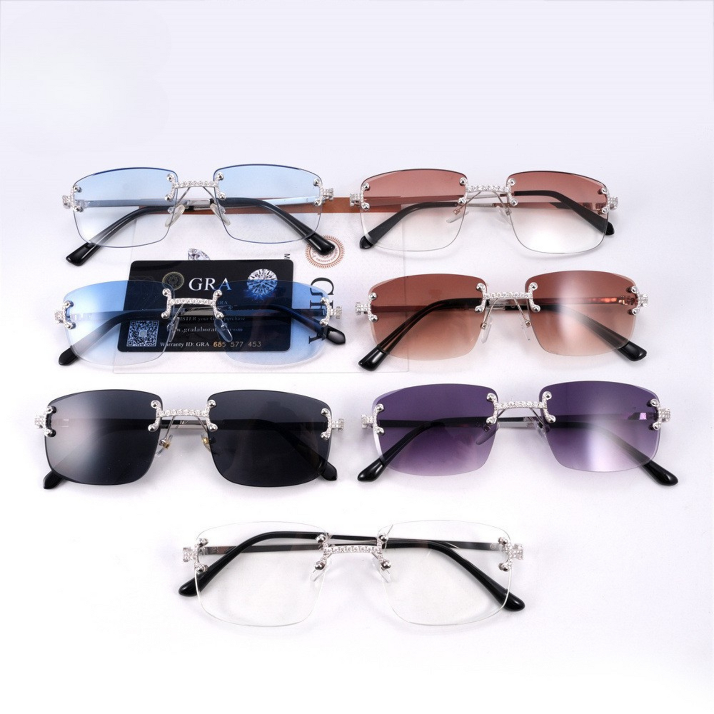 VVS Moissanite Rimless Glasses