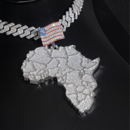 VVS Moissanite Afro American Pride Pieace