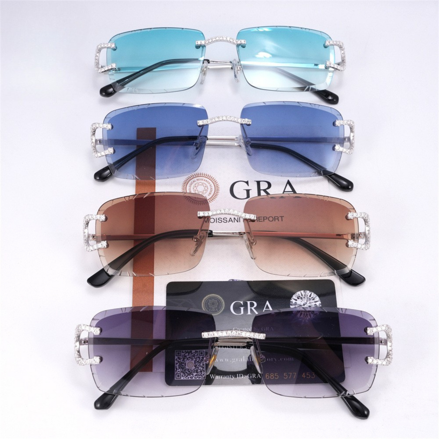 VVS Moissanite Rimless Glasses
