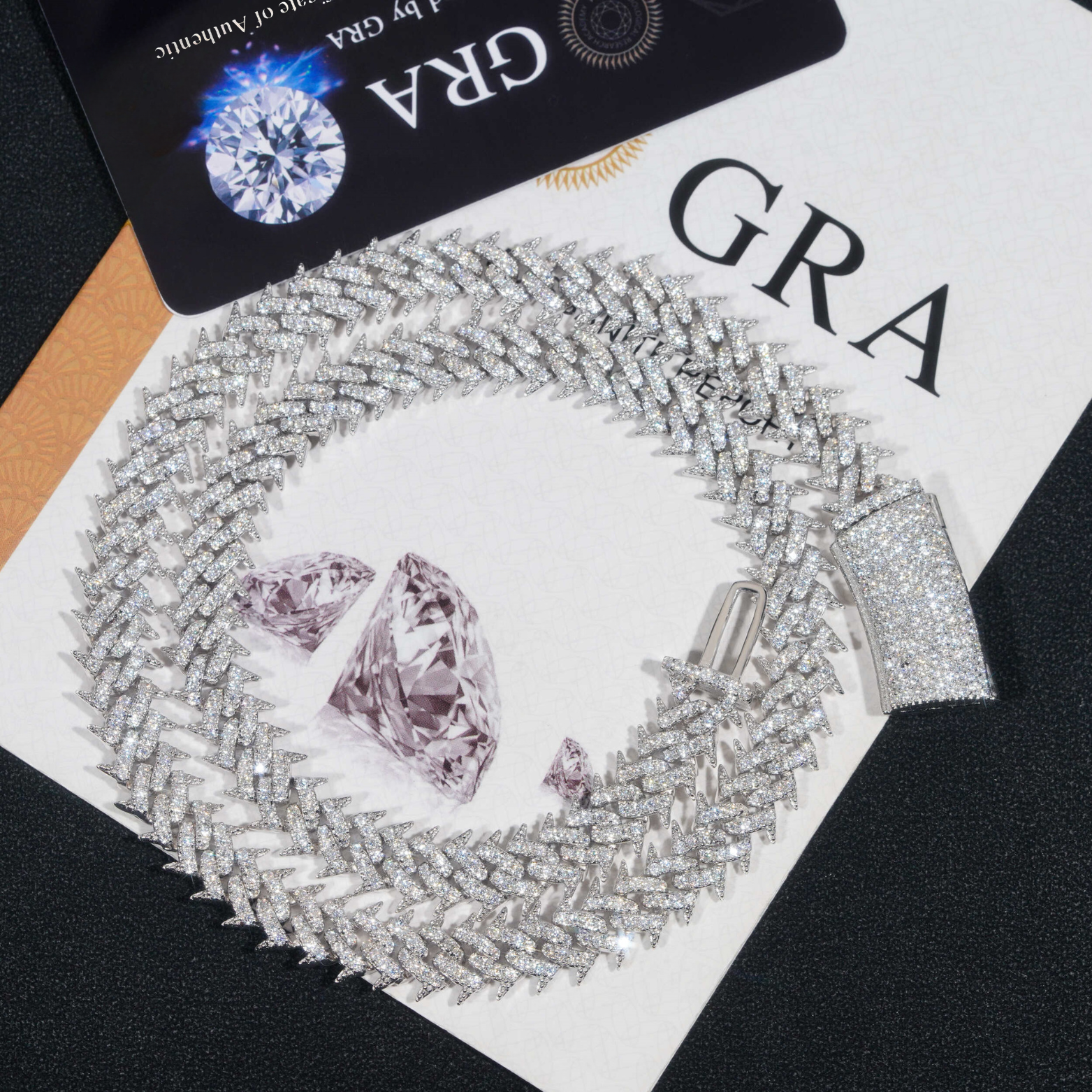 10MM Moissanite Thorny Chain