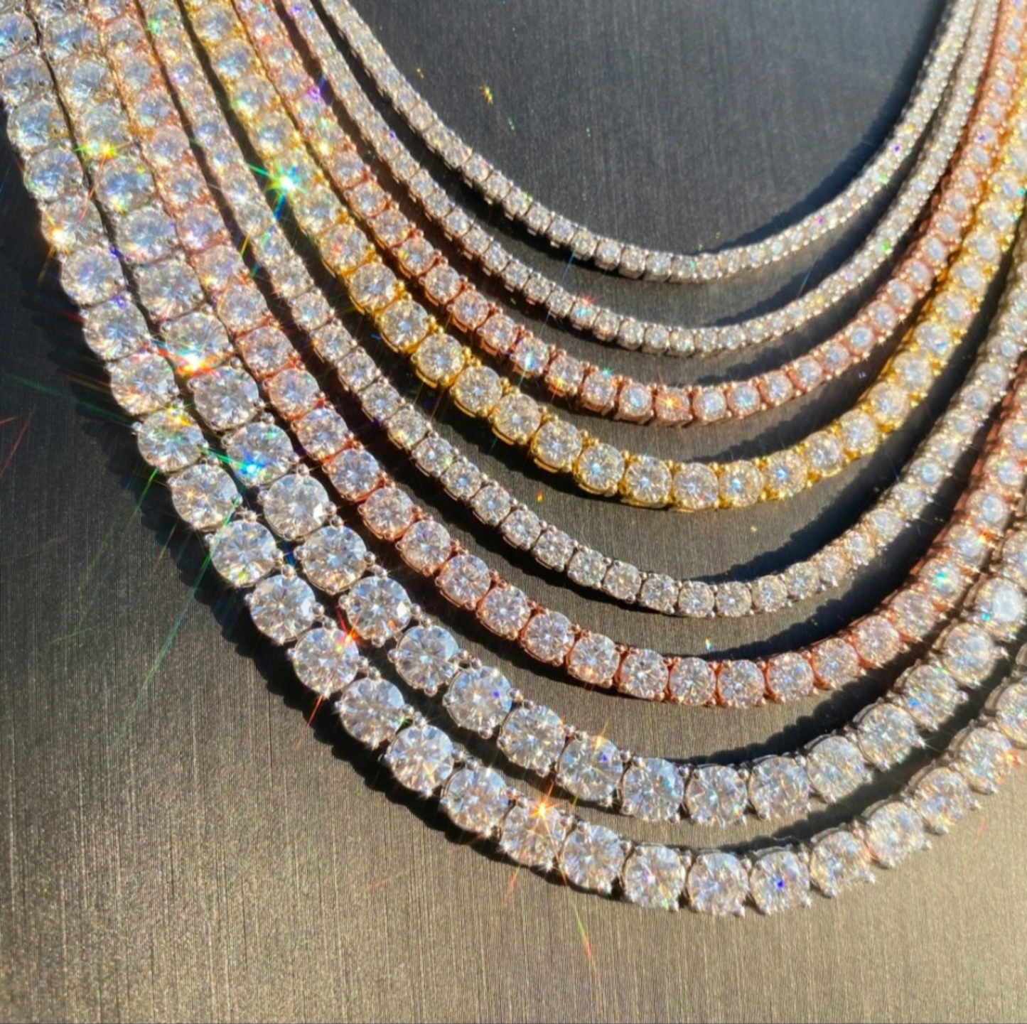 VVS MOISSANITE TENNIS CHAIN (ALL SIZES)