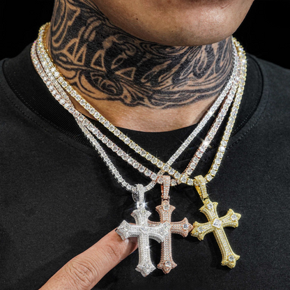 VVS Moissanite Cross Pendant