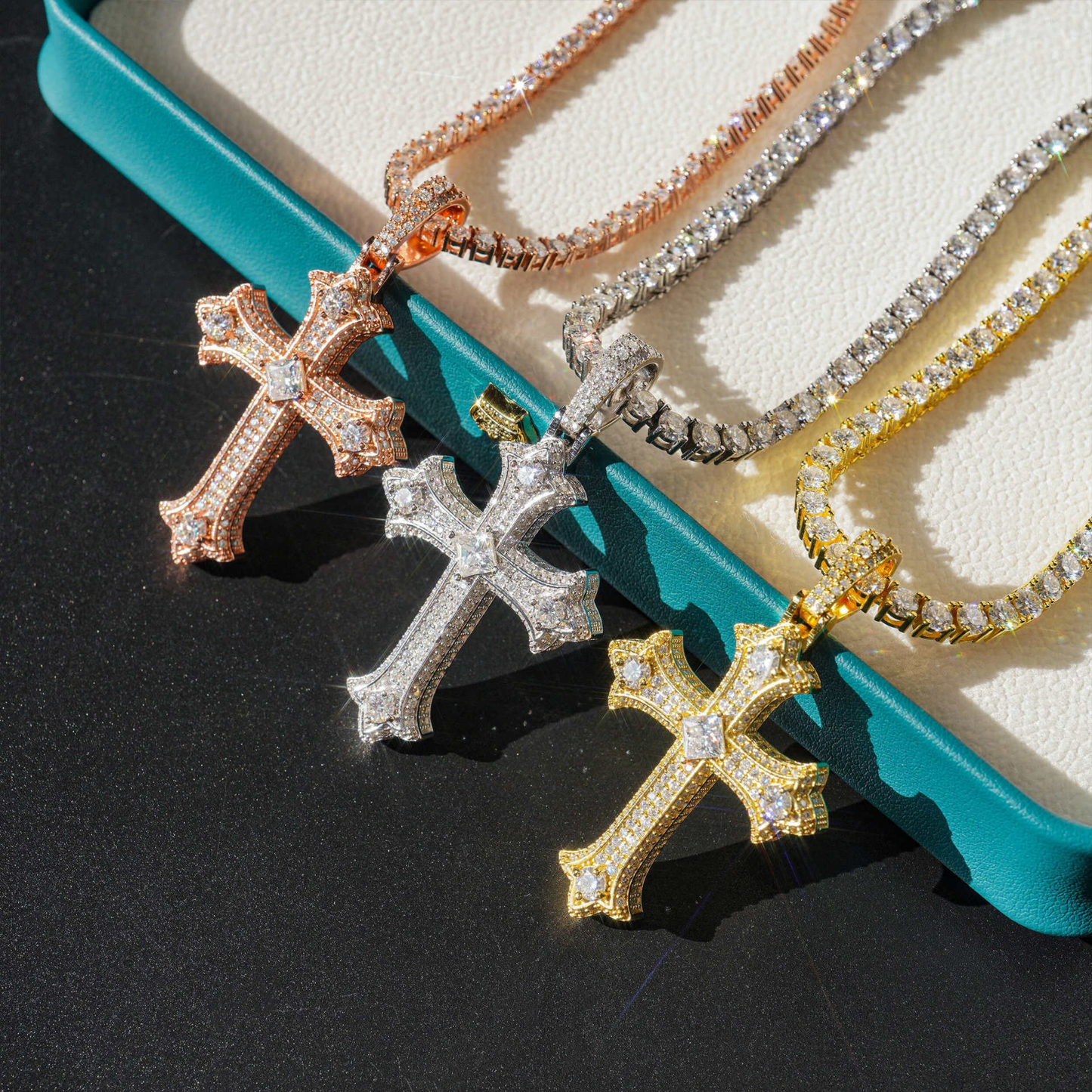 VVS Moissanite Cross Pendant