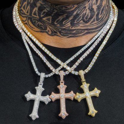 VVS Moissanite Cross Pendant