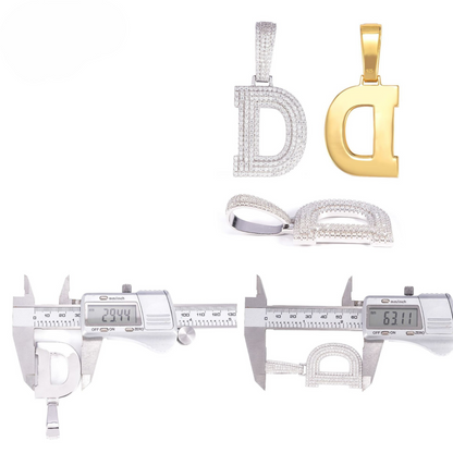 VVS Moissanite Letters Pendant