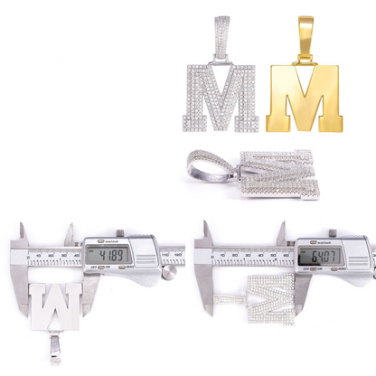 VVS Moissanite Letters Pendant