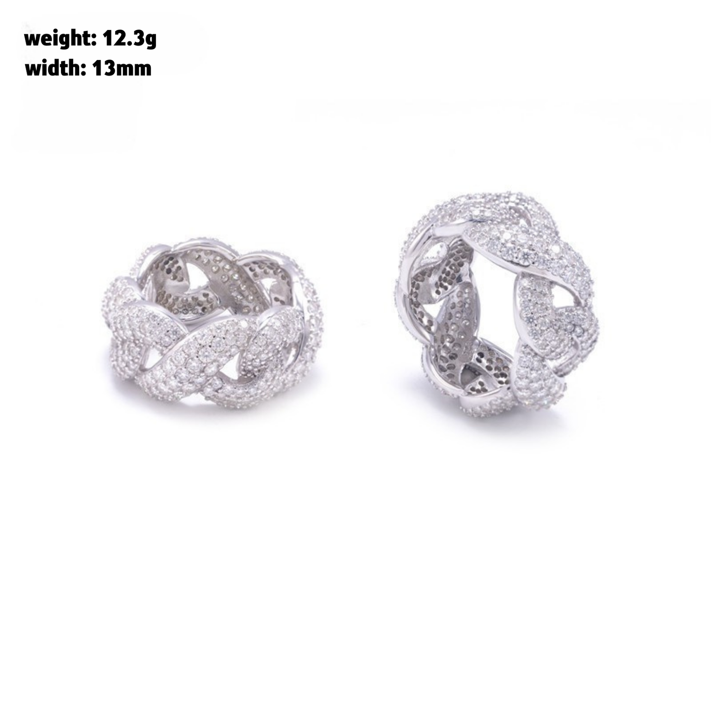 VVS MOISANITE CUBAN RING