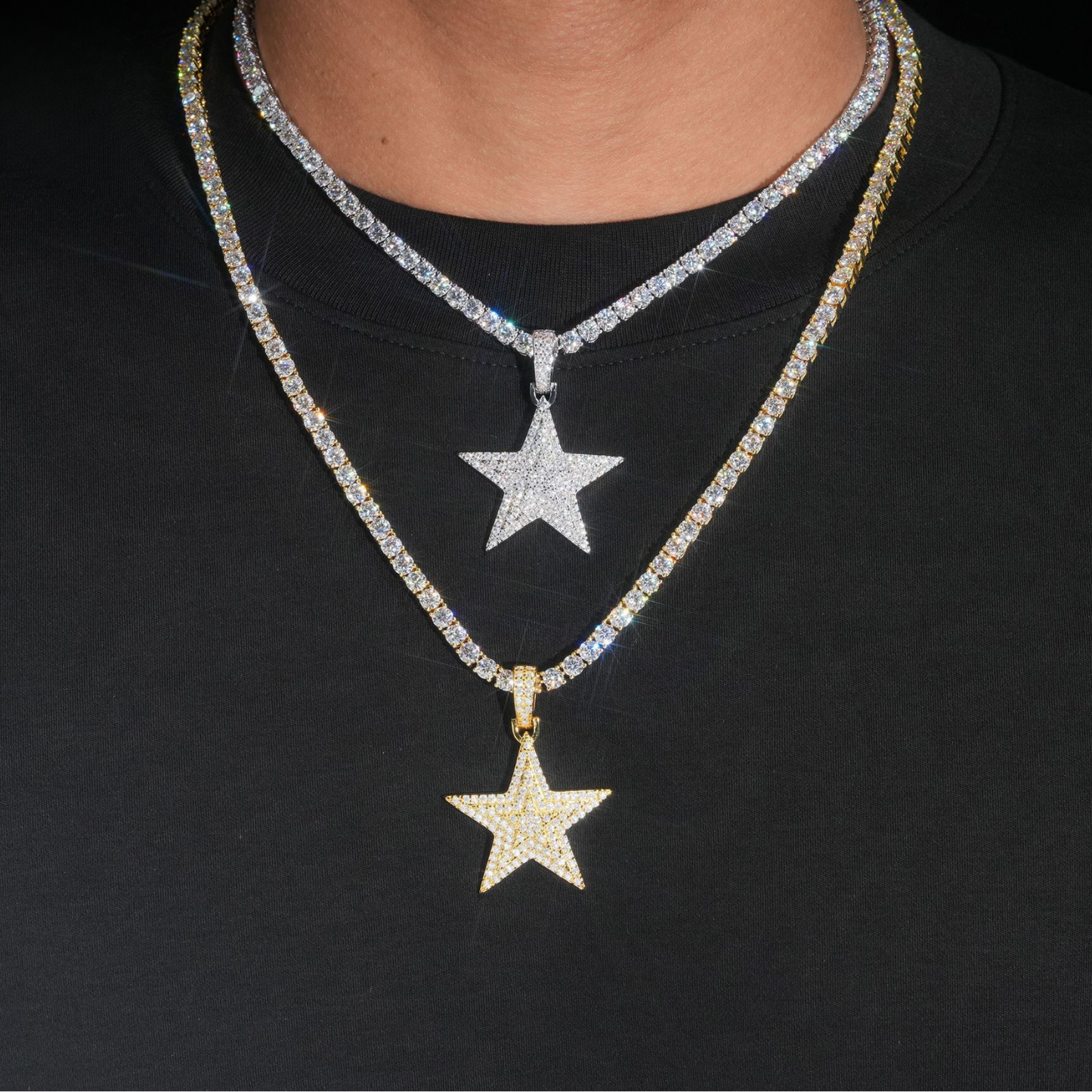 VVS MOISSANITE STAR PENDANT