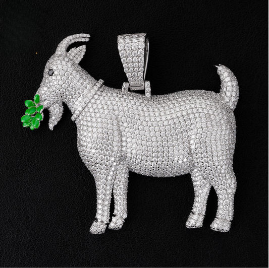 VVS Moissanie Goat Pendant