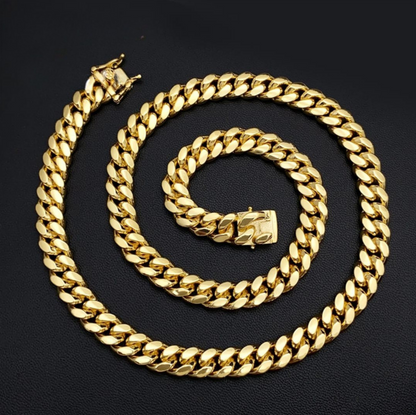 Miami Cuban Link Chain/Bracelet 8MM Silver 925