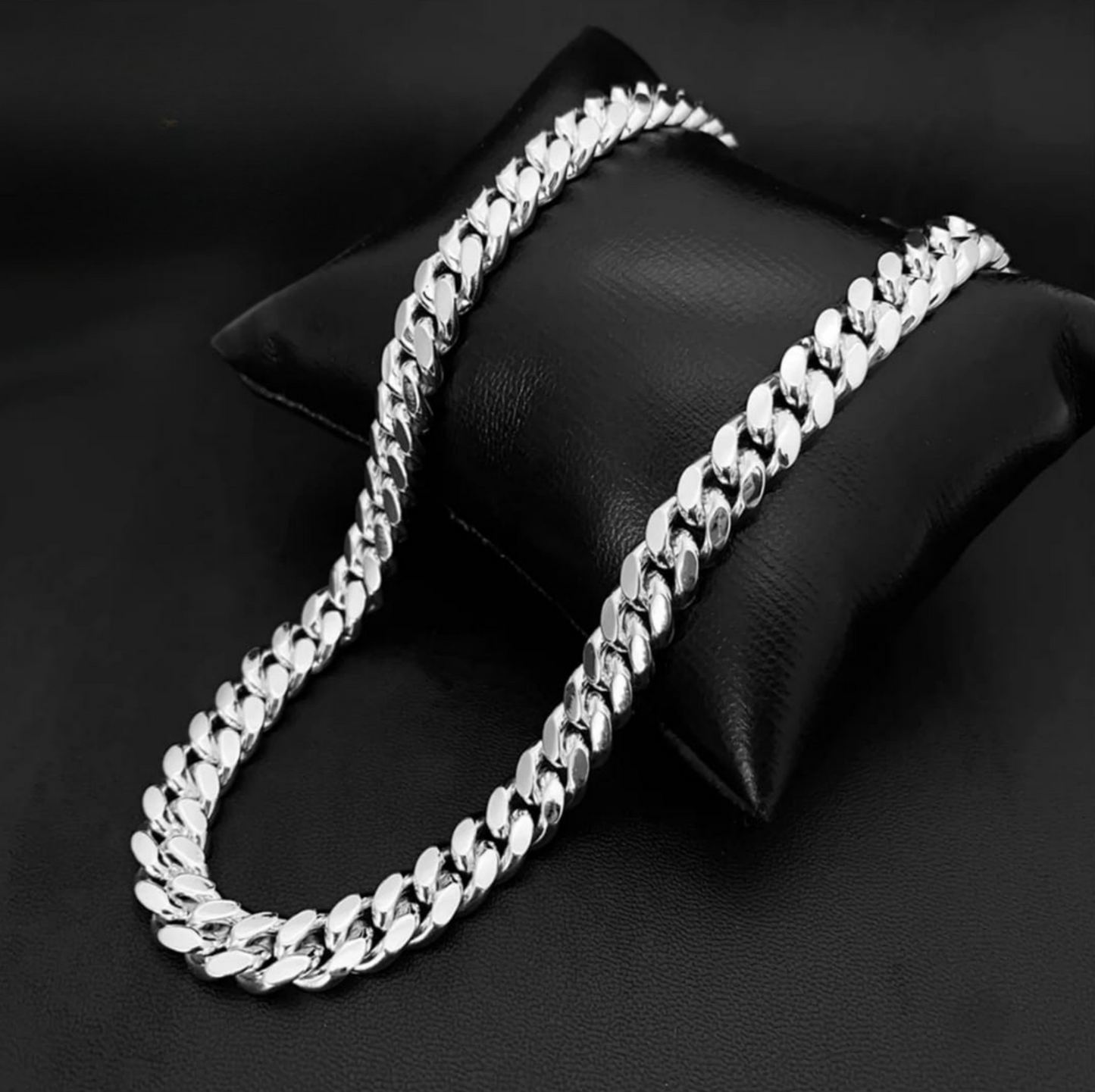 Miami Cuban Link Chain/Bracelet 8MM Silver 925