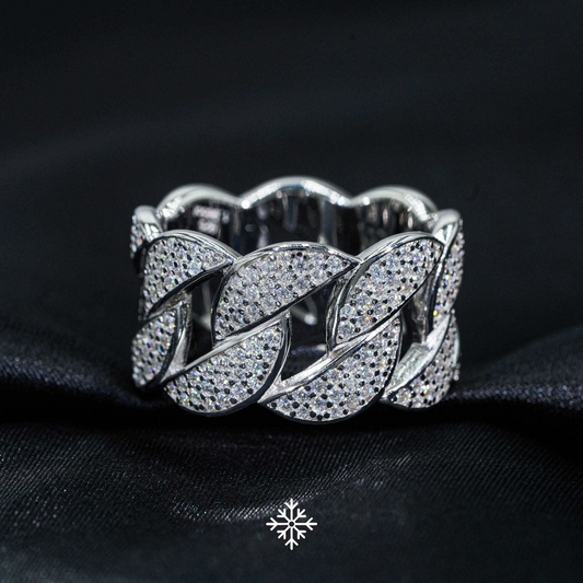 VVS MOISSANITE CUBAN RING