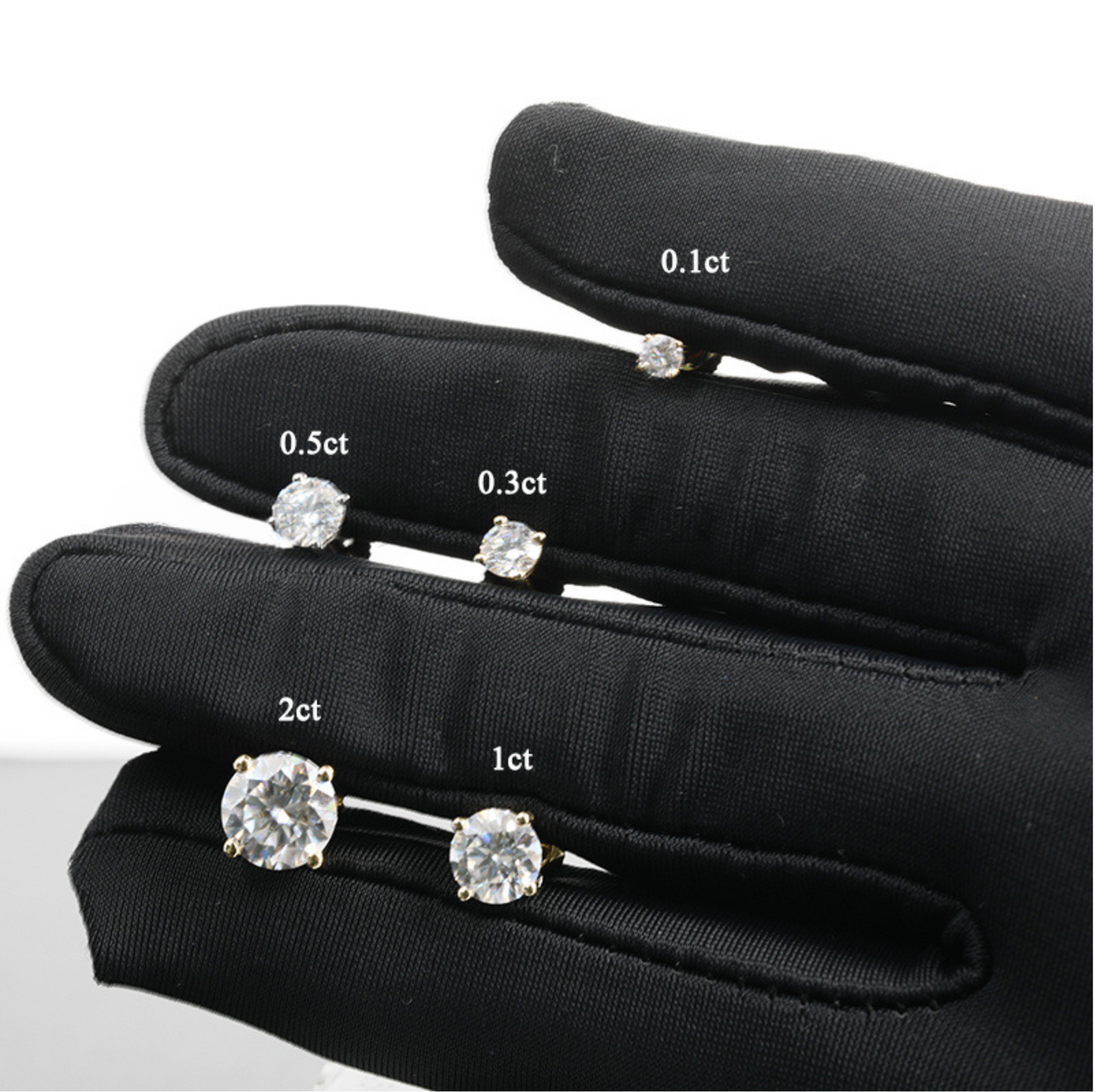 VVS Moisaanite  Stud Earrings