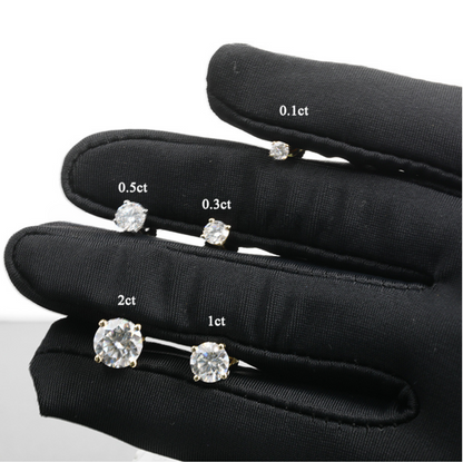 VVS Moisaanite  Stud Earrings