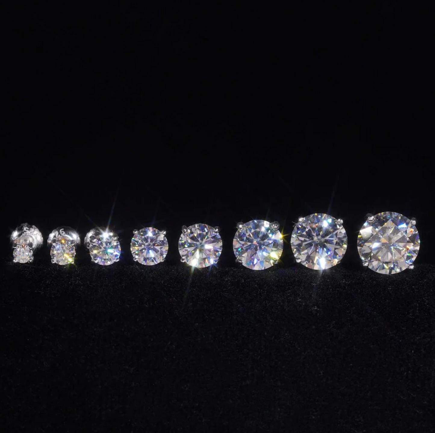 VVS Moisaanite  Stud Earrings