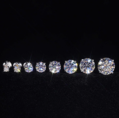 VVS Moisaanite  Stud Earrings