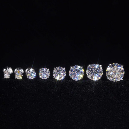 VVS Moisaanite  Stud Earrings