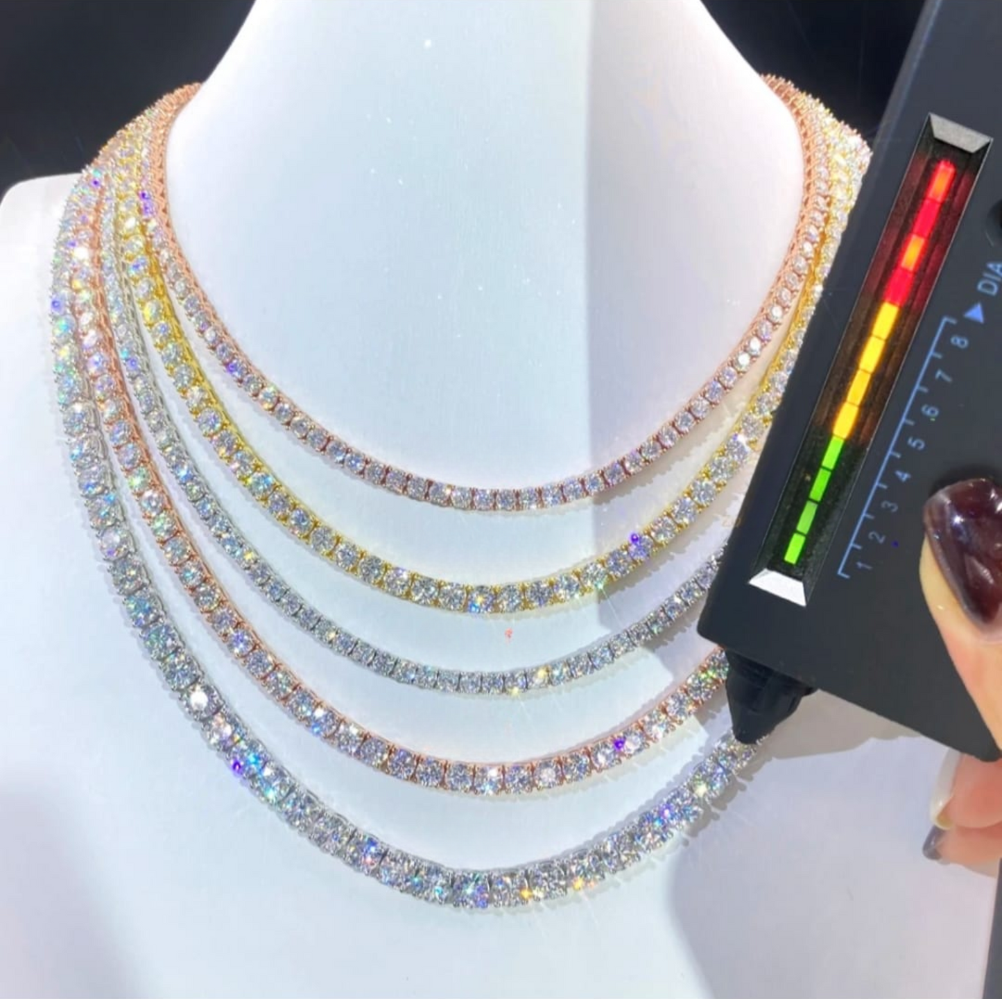 VVS MOISSANITE TENNIS CHAIN (ALL SIZES)
